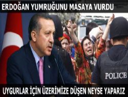 Erdoğan yumruğunu masaya vurdu