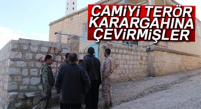 Afrin’de camiyi terör karargahına çevirmişler