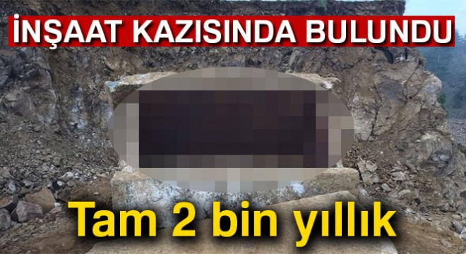 Bolu’da, inşaat kazısında 2 bin yıllık mezar bulundu