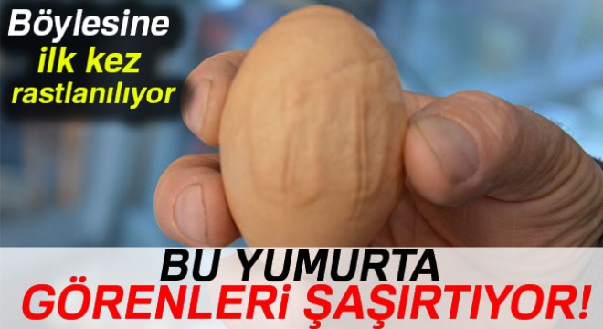 Bu yumurta görenleri şaşırtıyor