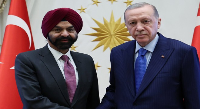 Cumhurbaşkanı Erdoğan, Dünya Bankası Başkanı Banga ile görüştü