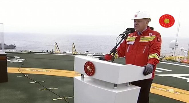 Cumhurbaşkanı Erdoğan, Fatih Sondaj Gemisi nden millete seslendi