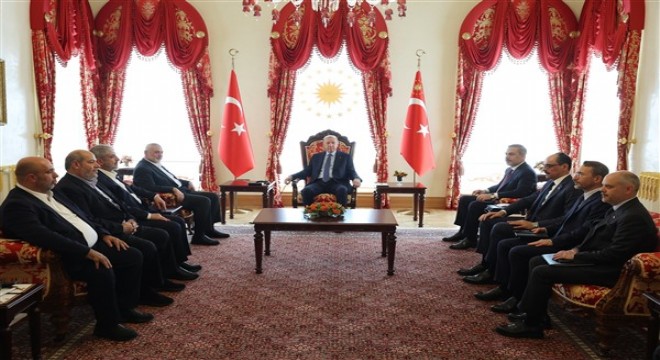 Cumhurbaşkanı Erdoğan, Hamas Siyasi Büro Başkanı Heniyye’yi kabul etti