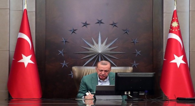Cumhurbaşkanı Erdoğan, Katar Emiri Şeyh Temim bin Hamad es-Sani ile görüştü