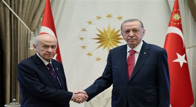 Cumhurbaşkanı Erdoğan, MHP Genel Başkanı Bahçeli yi kabul etti