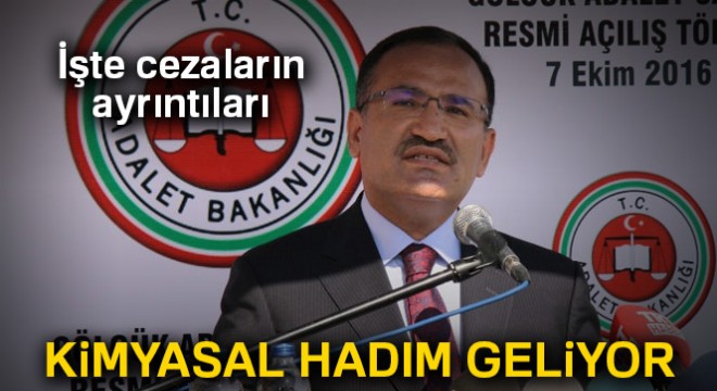 Kimyasal hadım geliyor