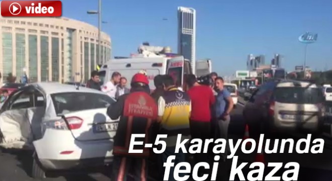 Son dakika haberleri! Şişli E-5 Karayolu’nda zincirleme kaza : 2 Yaralı