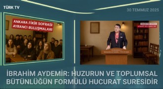 Aydemir: Gençlik Hucurat ahlakıyla büyürse, toplum huzurla yoğrulur