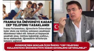 İbrahim Aydemir’den Gençler İçin Öneri: “Cep Telefonu Kullanımına Üniversiteye Kadar Sınırlama Getirilmeli”