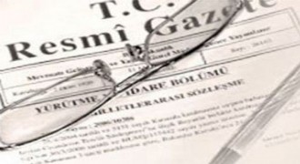 Milletlerarası anlaşma Resmi Gazete'de yayımlandı