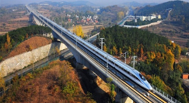 Çin’de bugün iki yeni yüksek hızlı tren hattı hizmete giriyor