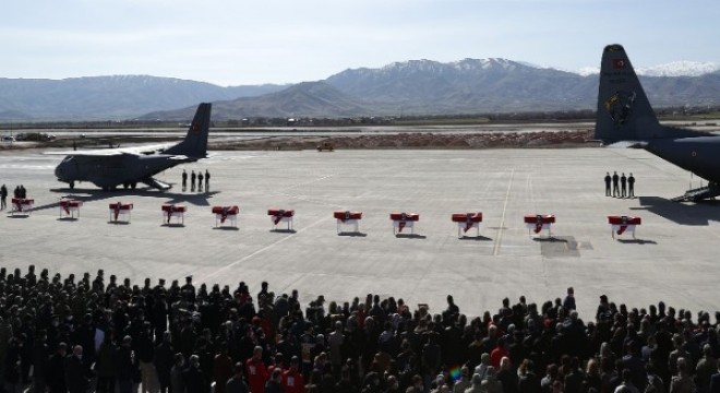 Şehitler için Elazığ da tören düzenlendi